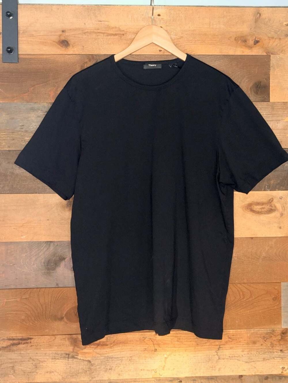 Theory T-Shirt Size XL Black Short Sleeve Crewneck